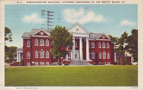 Salem - Lutheran Orphanage
From a 1930-45 era postcard.
