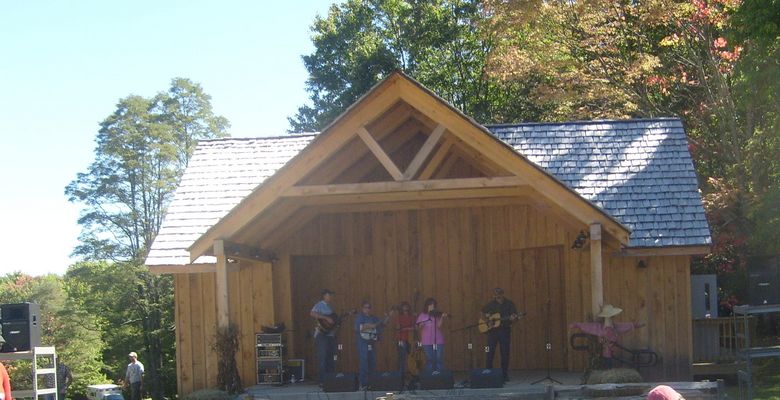 Grayson Highlands State Park - Cox Family Band
This September 29, 2007 photo shpws the Cpx Family Band on stage at the 2007 Grayson Highlands Fall Festival.  Photo by Jeff Weaver
