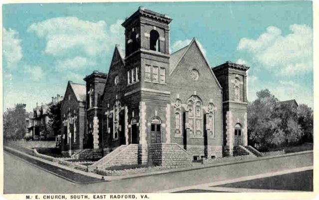 Radford - Methodist Episcopal Church South
This image is from a 1930-45 era postcard.
