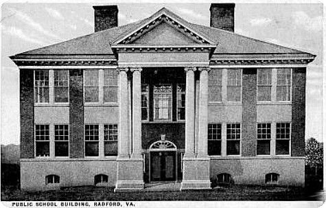 Radford - Radford Public School
This is a 1916 postcard.
