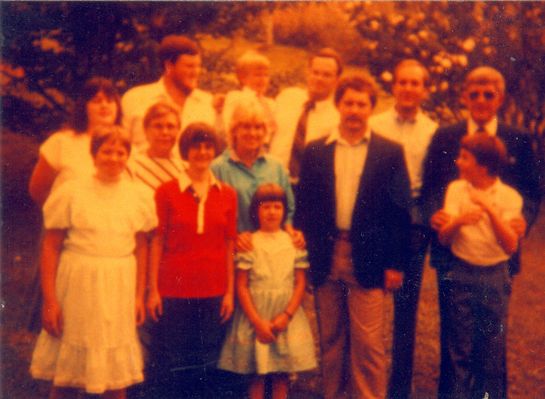weavergrandchildren.jpg
Taken at Grassy Creek, August 1983  Front row, Sylvia Weaver, Betty Waddell Parsons, Edna Mae Weaver; Middle Row, Lora Jane Church Weaver, Emmaline Blevins, Bette Jane Poole, Michael Coley, Sarah Weaver.  Back row, Eric Weaver, Michael Blevins, Jeff Weaver, John Blevins, David Blevins.
