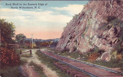 wilkesbororr.jpg
This scene of the railroad is just east of Wilkesboro.  This photo postcard is circa. 1910
