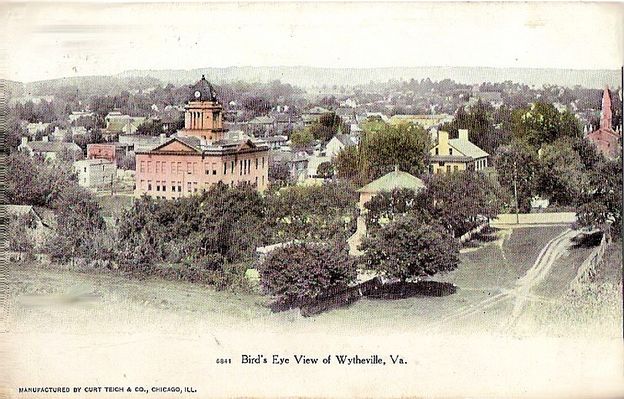 wytheville1907.jpg
This is a 1907 postcard of the Wythe County Court House and surrounding village.
