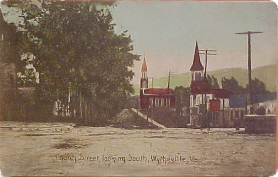 wythevillechurchstreet.jpg
This 1908 postcard shows Church Street in Wytheville being flooded.
