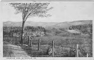 wytheville1922.jpg
This view shows Wytheville in the distance.  It was taken from a postcard, mailed in 1922.
