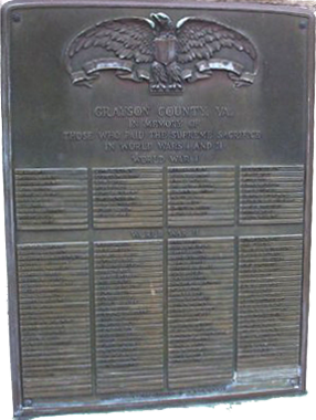 This bronze tablet is near the Independence Town Historical marker.
