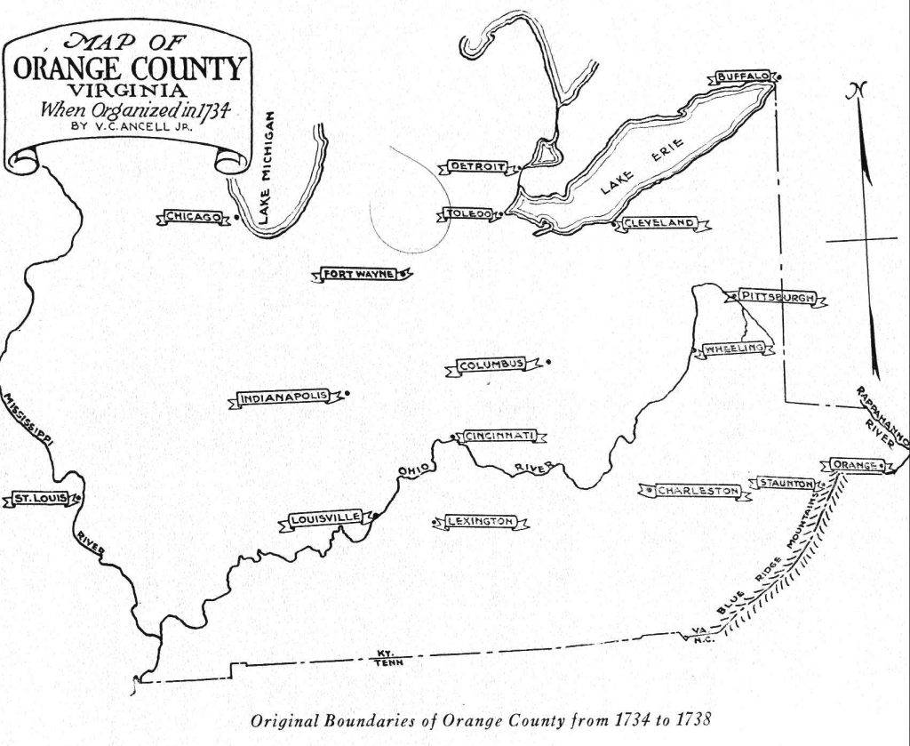 Orange County, Virginia 17341934 New River Notes