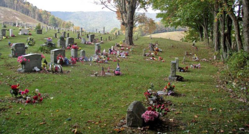 General View of the Azen Cemetery