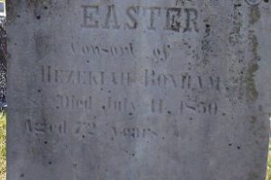 Easter Bonham, D. 1850