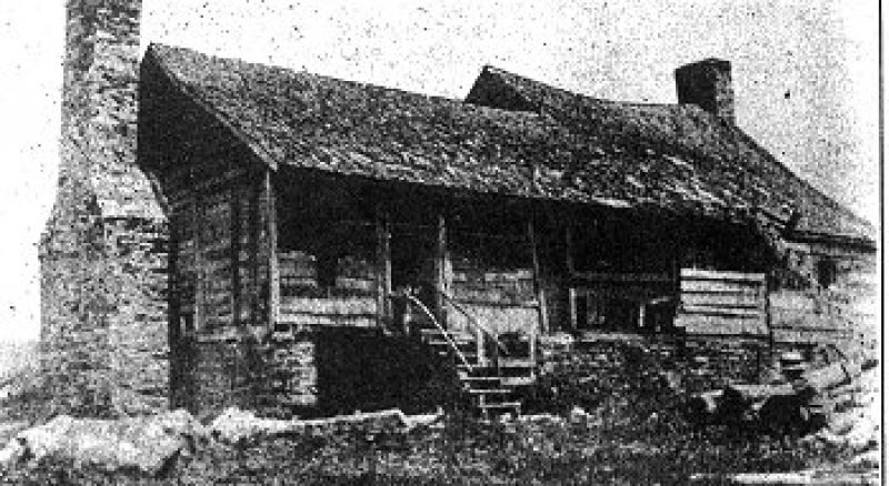 Part of Fort Chiswell, Virginia, burned ca. 1900